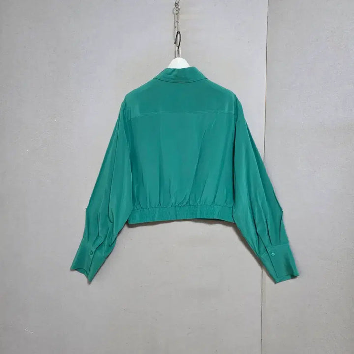 [SOLD OUT] 그린색 고급스런 실크 블라우스 36  n2815
