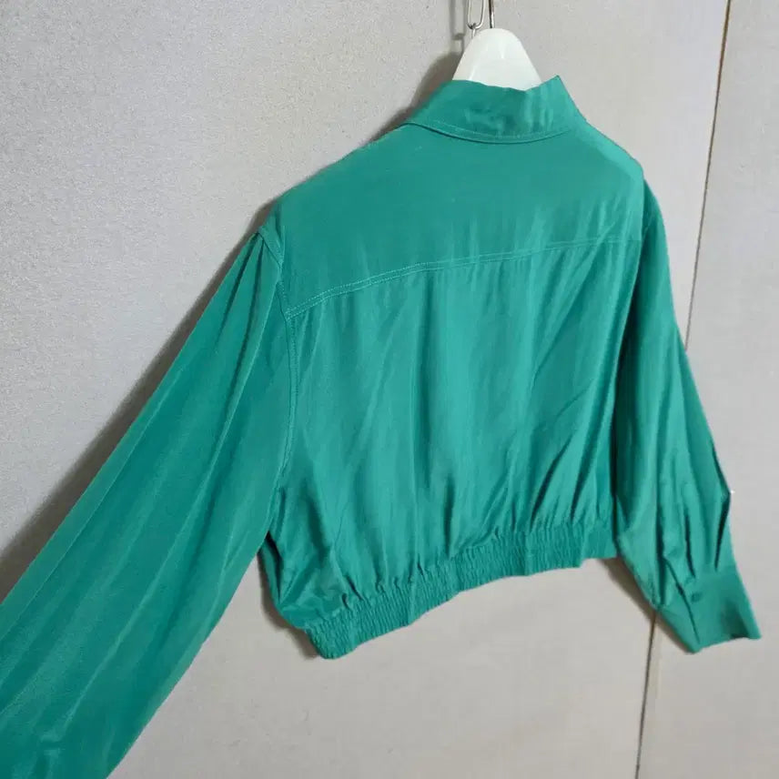[SOLD OUT] 그린색 고급스런 실크 블라우스 36  n2815