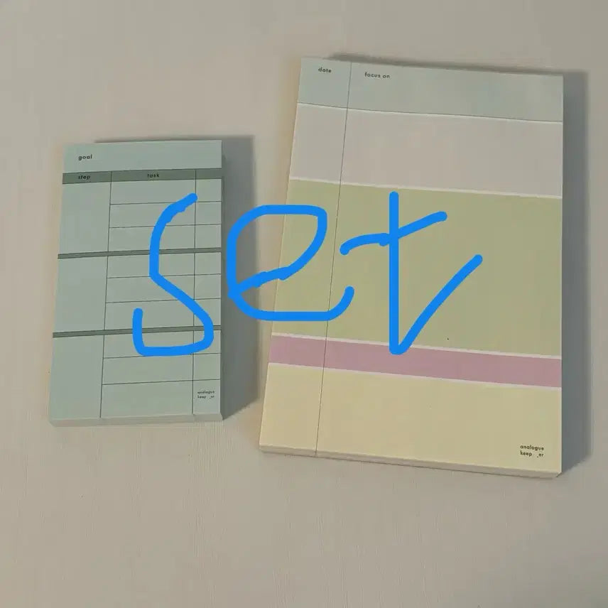 [BUNJANG] Analog Keeper Step & Free Memo Pad Set / 떡메띵,세트)아날로그키퍼 스텝,프리메모패드 미디엄 메모지