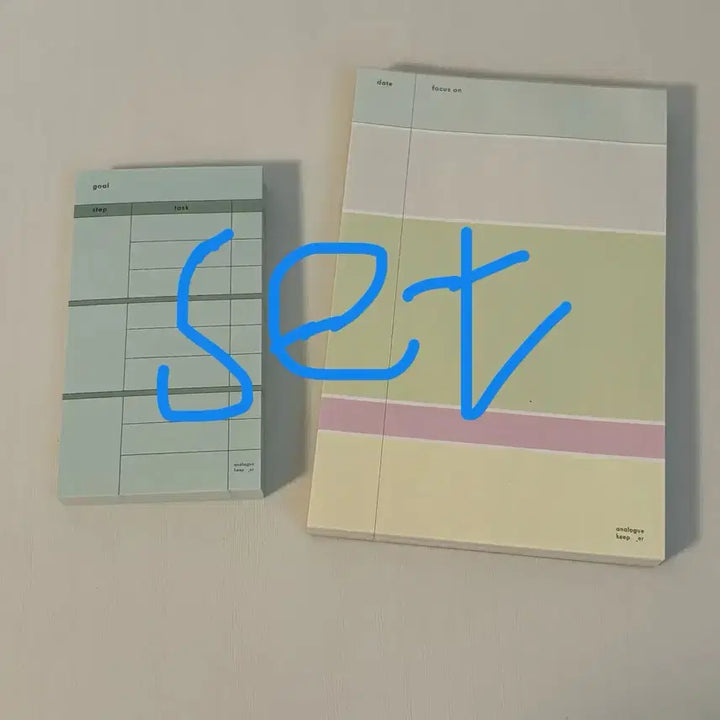 [BUNJANG] Analog Keeper Step & Free Memo Pad Set / 떡메띵,세트)아날로그키퍼 스텝,프리메모패드 미디엄 메모지