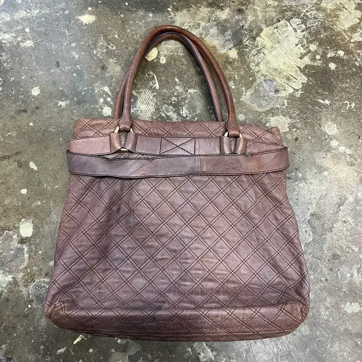[BUNJANG] Marc Jacobs Quilted Brown Tote Bag / 마크제이콥스 토트백 가방