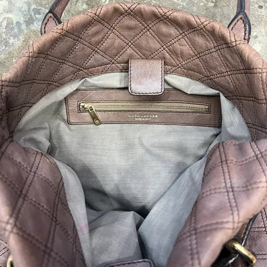 [BUNJANG] Marc Jacobs Quilted Brown Tote Bag / 마크제이콥스 토트백 가방