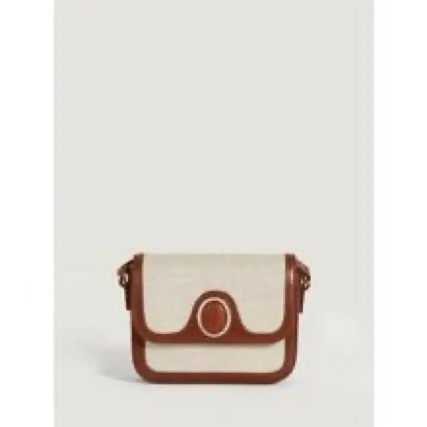 [BUNJANG] Rouje BB Bag Small Leather/Twill Handbag / Rouje 후즈 루즈 비비 가방 스몰 가죽 뚜왈 베이지 패브릭 핸드백