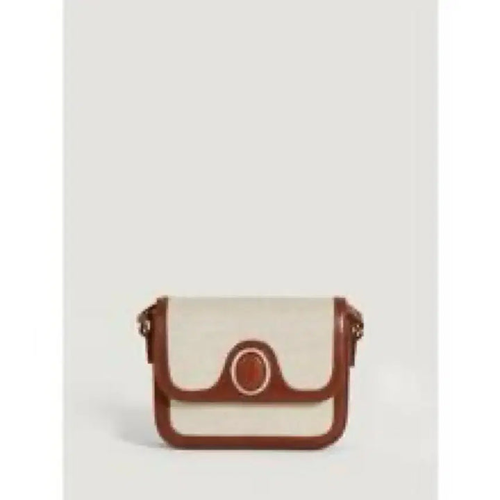 [BUNJANG] Rouje BB Bag Small Leather/Twill Handbag / Rouje 후즈 루즈 비비 가방 스몰 가죽 뚜왈 베이지 패브릭 핸드백