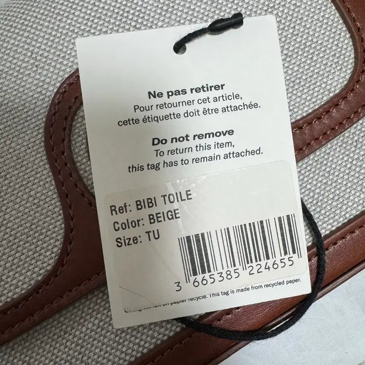 [BUNJANG] Rouje BB Bag Small Leather/Twill Handbag / Rouje 후즈 루즈 비비 가방 스몰 가죽 뚜왈 베이지 패브릭 핸드백