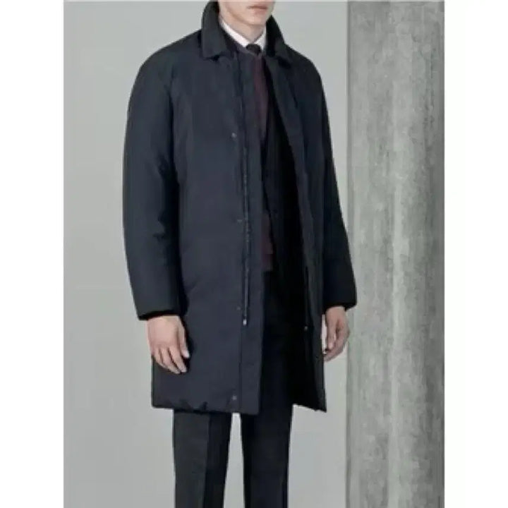 [BUNJANG] Trugen Goose Down Mac Coat Navy 95 / 트루젠 맥코트형 구스 다운 점퍼 네이비 95