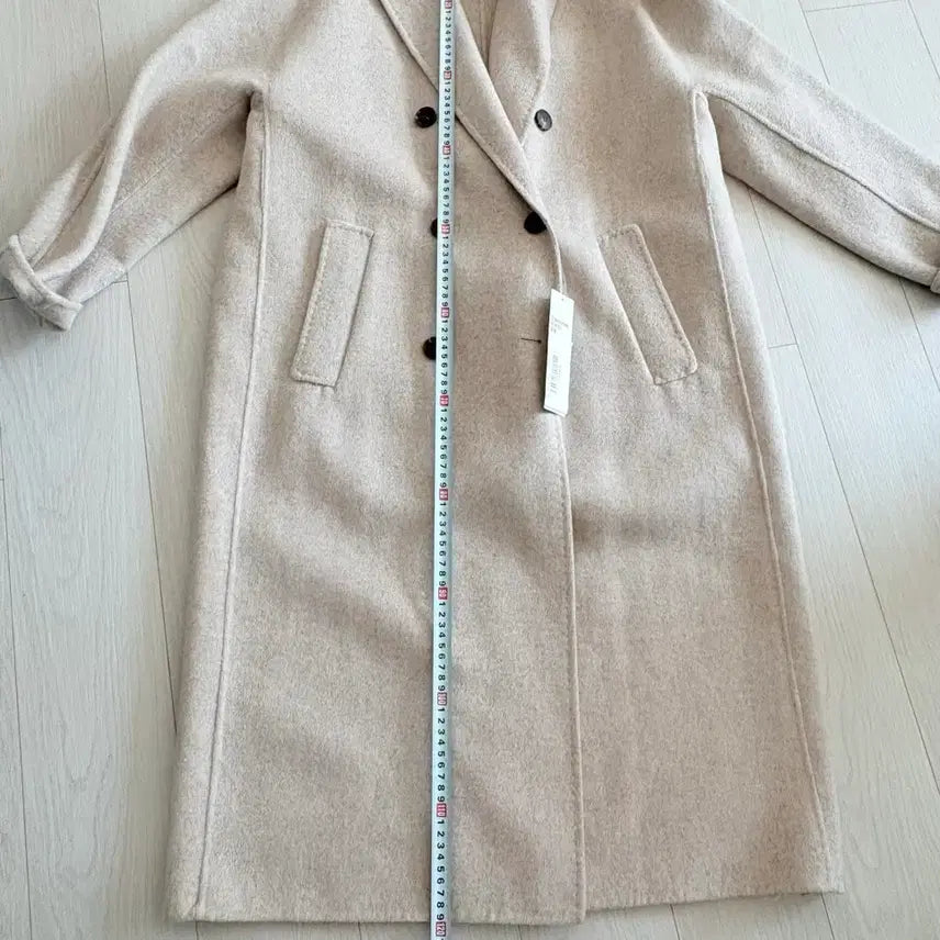 [BUNJANG] 8 Seconds Beige Handmade Long Coat / 택있는새상품)에잇세컨즈 핸드메이드 베이지 롱코트
