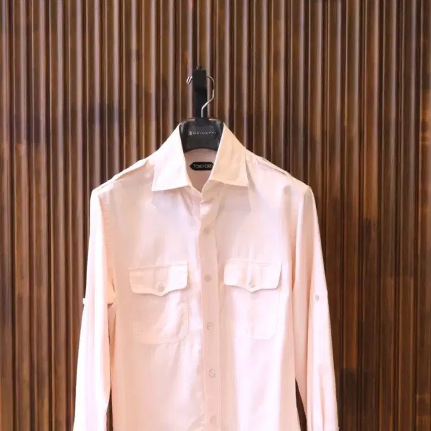 [BUNJANG] TOM FORD Epaulet Safari Shirt Size 40 / 톰포드 견장 사파리 셔츠 40