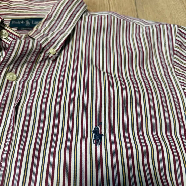[BUNJANG] Vintage Polo Stripe Shirt XL / 빈티지_폴로 스트라이프 셔츠 (XL)