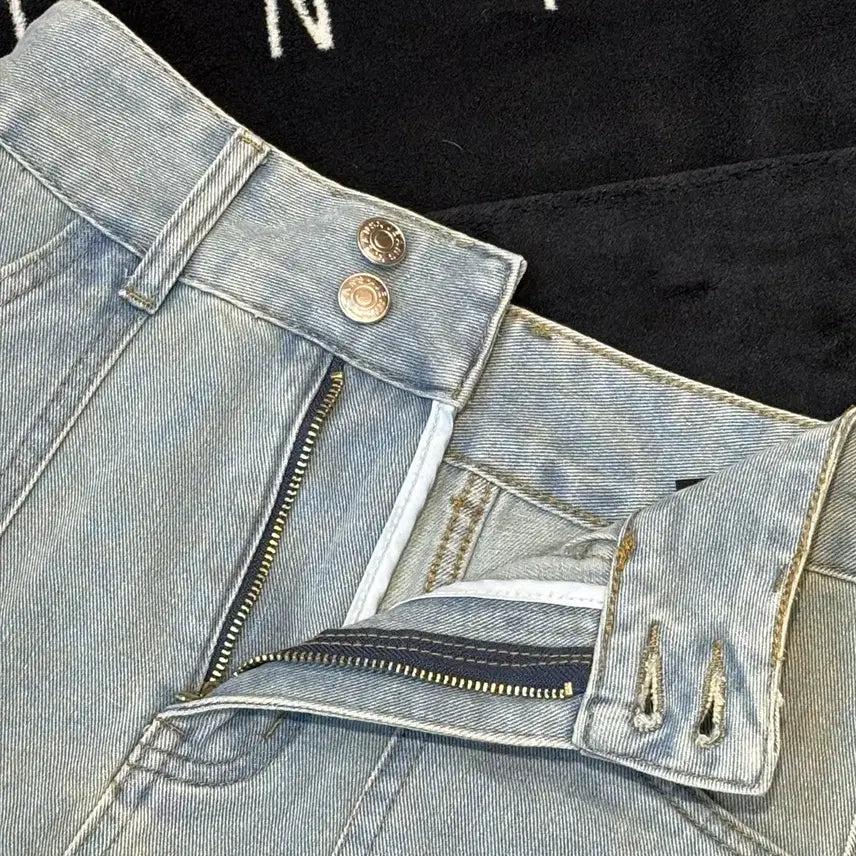 [BUNJANG] Romwe Vintage Light Wash Denim Mini Skirt / 일본빈티지 romwe 연청 데님 미니 스커트