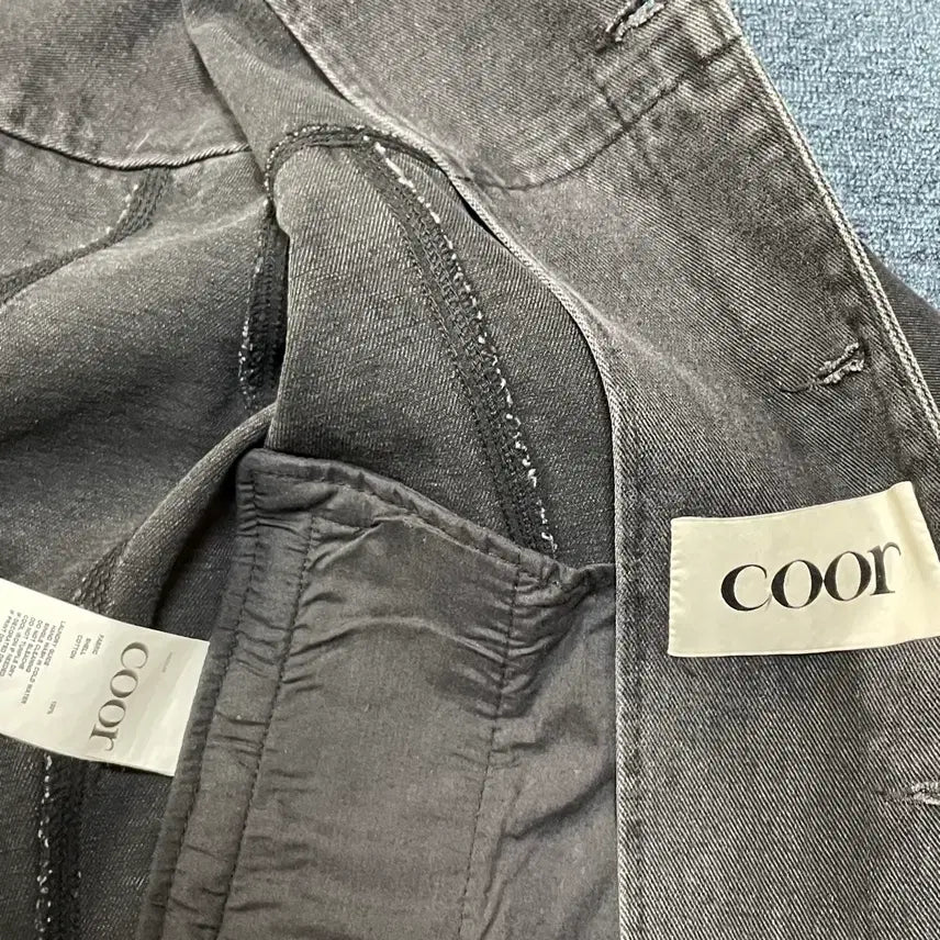 [BUNJANG] COOR Faded Washed Black Trucker Jacket / COOR 트러커 자켓 (페이디드 워싱 블랙)