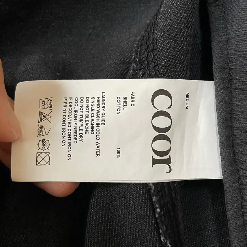 [BUNJANG] COOR Faded Washed Black Trucker Jacket / COOR 트러커 자켓 (페이디드 워싱 블랙)