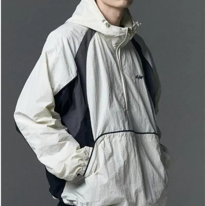 [BUNJANG] Not4nerd Anorak Windbreaker Ivory M Jacket / 낫포너드 아노락 바람막이 아이보리 M 새상품