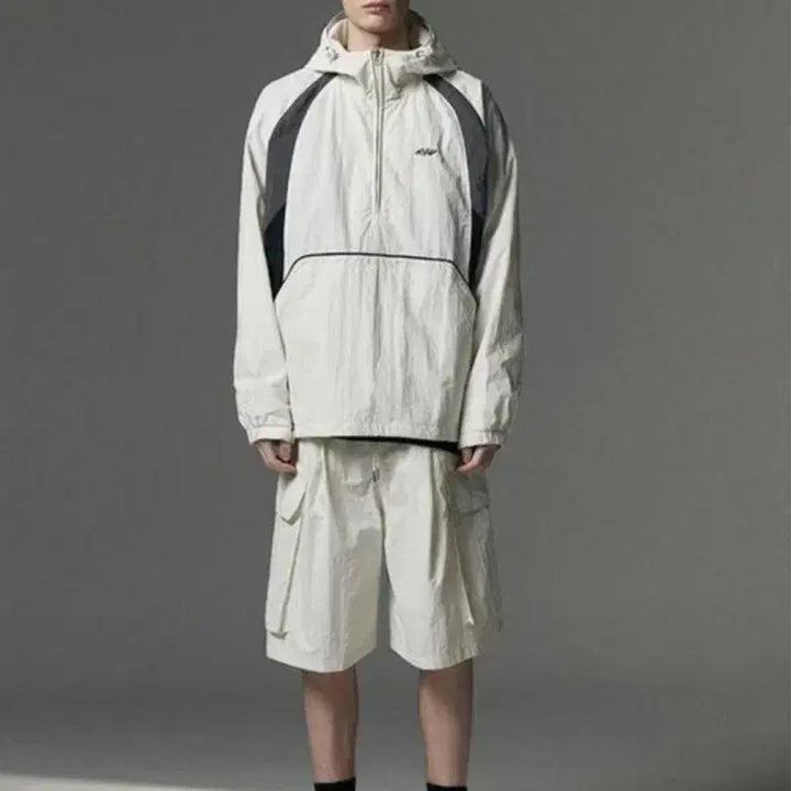[BUNJANG] Not4nerd Anorak Windbreaker Ivory M Jacket / 낫포너드 아노락 바람막이 아이보리 M 새상품