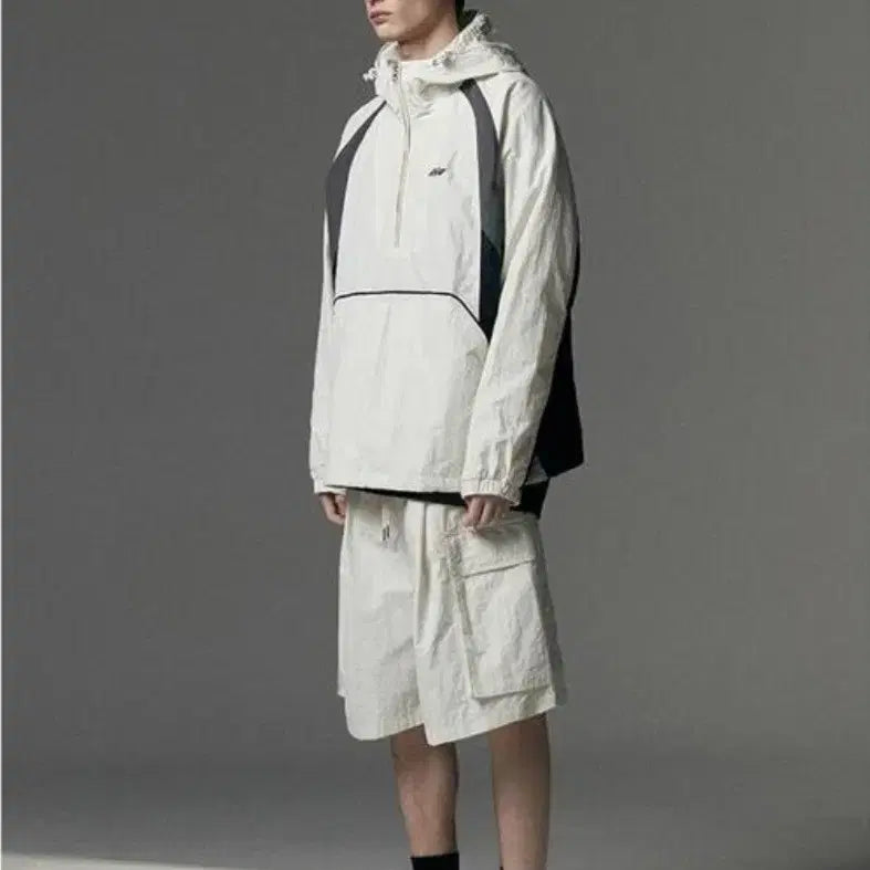 [BUNJANG] Not4nerd Anorak Windbreaker Ivory M Jacket / 낫포너드 아노락 바람막이 아이보리 M 새상품