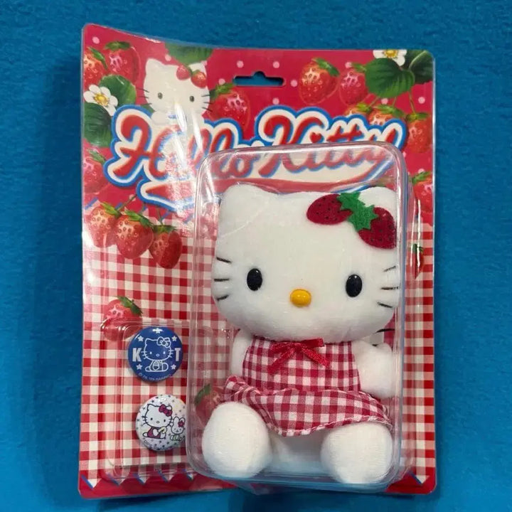 [BUNJANG] Vintage Hello Kitty Fruit Plush Set (Strawberry, Lemon, Green Grape) / (새상품) 고전키티 과일인형 3종세트