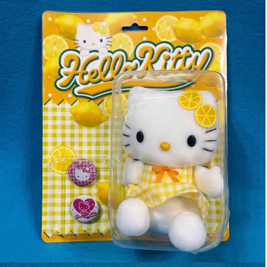 [BUNJANG] Vintage Hello Kitty Fruit Plush Set (Strawberry, Lemon, Green Grape) / (새상품) 고전키티 과일인형 3종세트