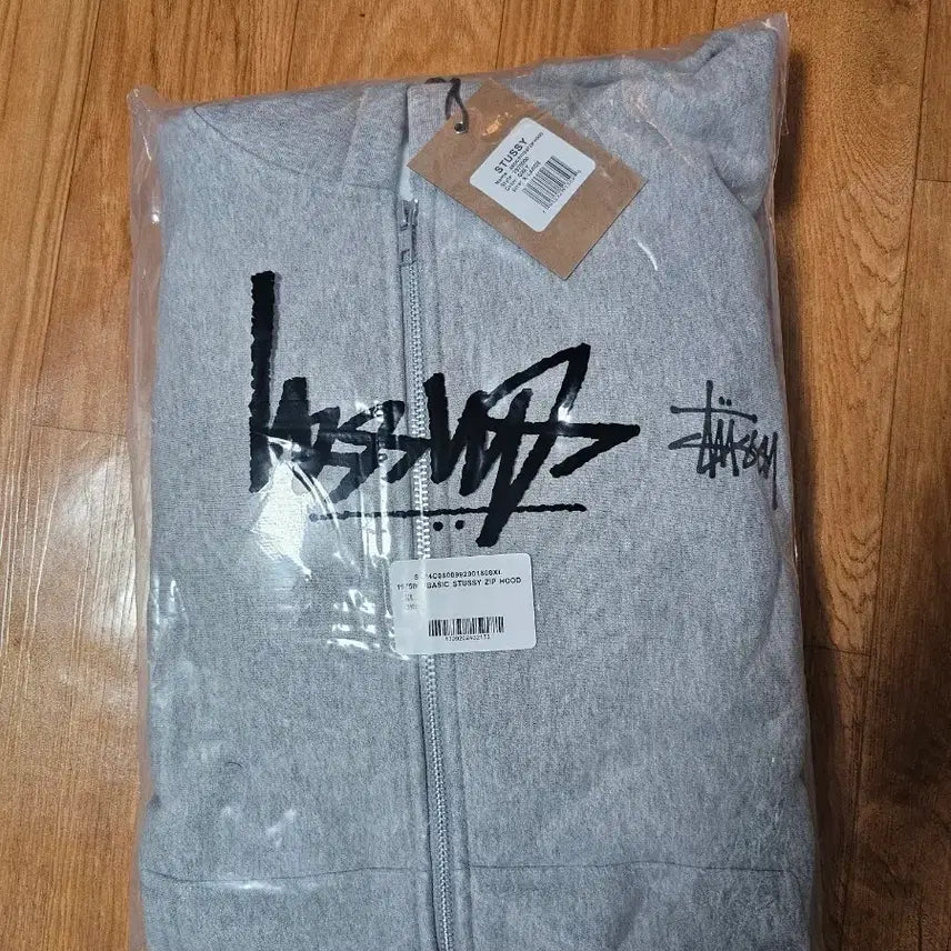 [BUNJANG] Stussy Basic Zip Hoodie Gray XL / 스투시 베이직 지퍼 후드 그레이 새상품xl