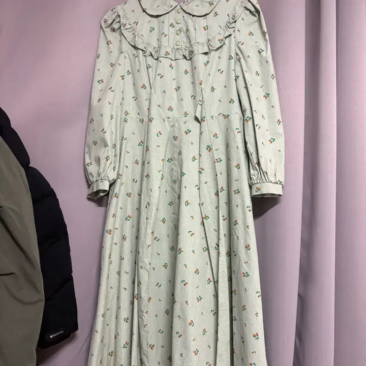 [SOLD OUT] 플라워 패턴 롱 원피스