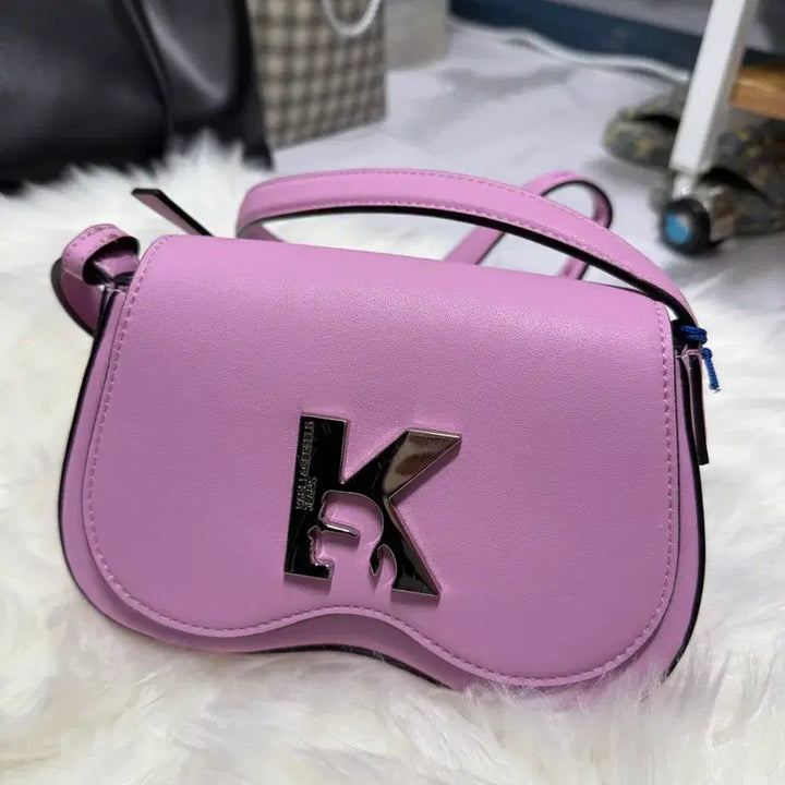 [BUNJANG] Karl Lagerfeld MOONLITE MAUVE Mini Crossbody Bag / [새 제품] 칼라거펠트 MOONLITE MAUVE 여성 미니 크로스백