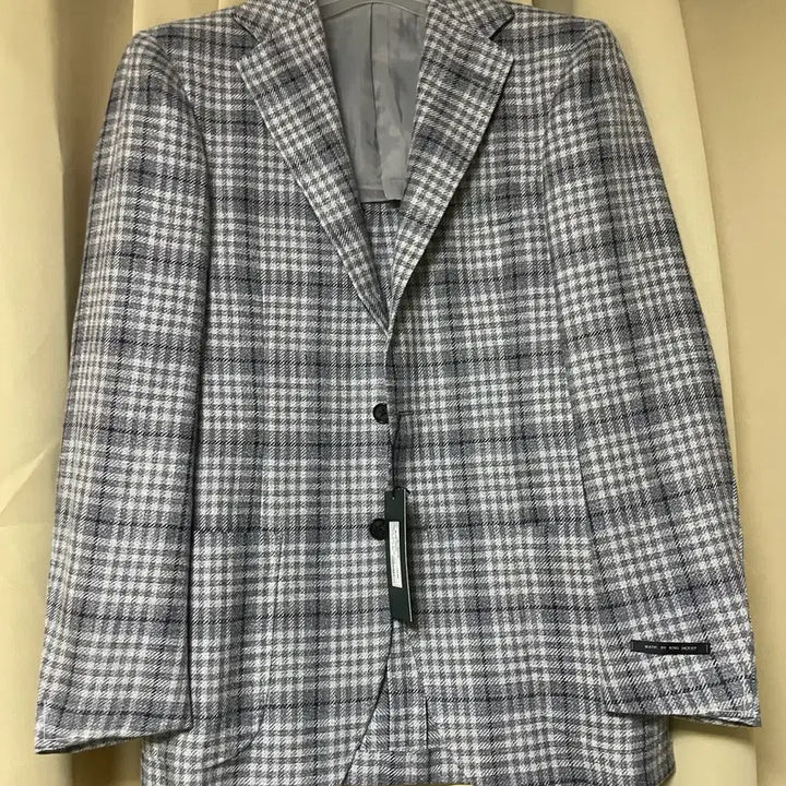 [BUNJANG] Ring Jacket Canclini Grey Check Jacket 48 / 링자켓 까노니꼬 그레이 체크자켓 48