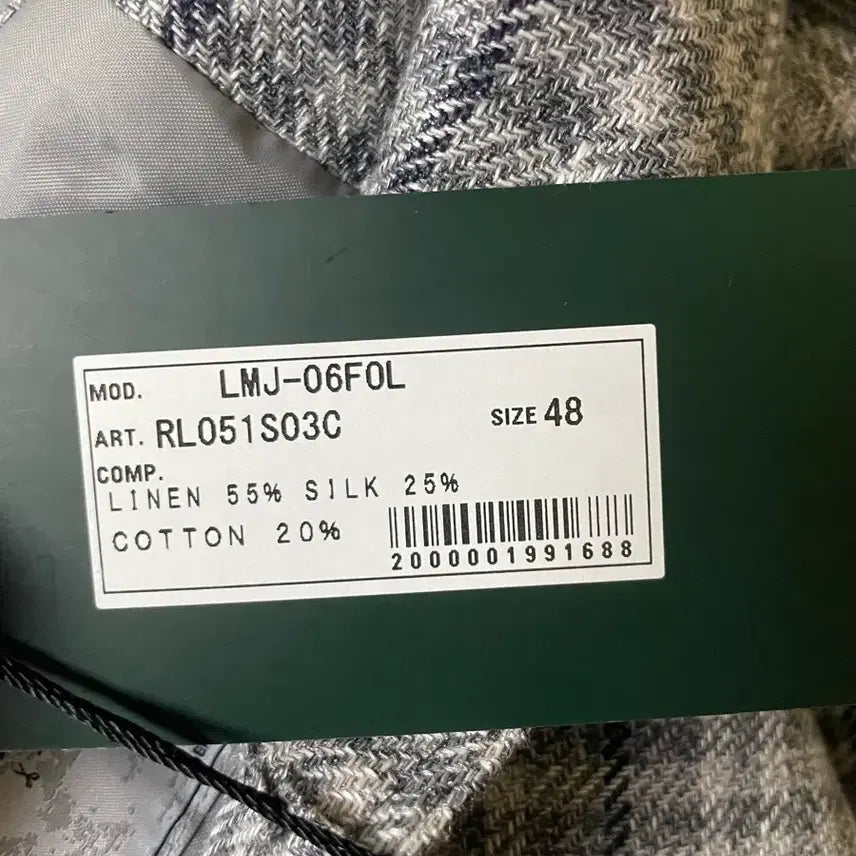 [BUNJANG] Ring Jacket Canclini Grey Check Jacket 48 / 링자켓 까노니꼬 그레이 체크자켓 48