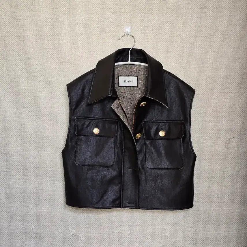 [BUNJANG] Blue ID Leather Vest / 제평)24년 블루아이디 가죽 베스트F