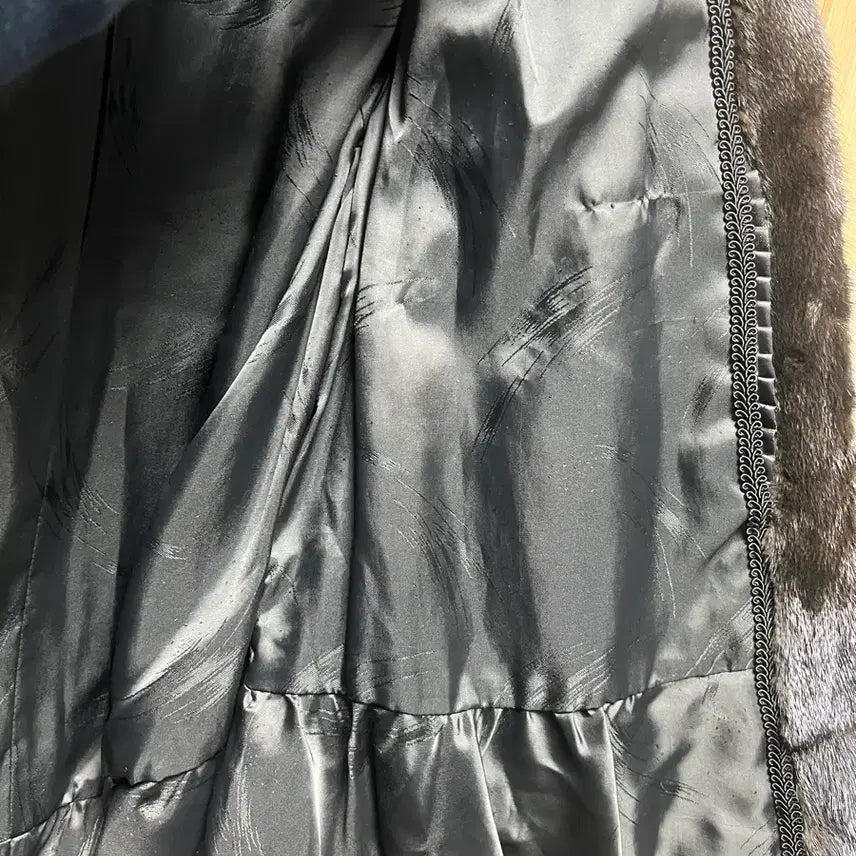 [BUNJANG] Malubel Sydney Mink Coat Black 55 / Malubel Sydney 밍크 코트 블랙 55