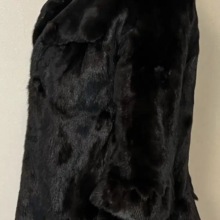 [BUNJANG] Malubel Sydney Mink Coat Black 55 / Malubel Sydney 밍크 코트 블랙 55