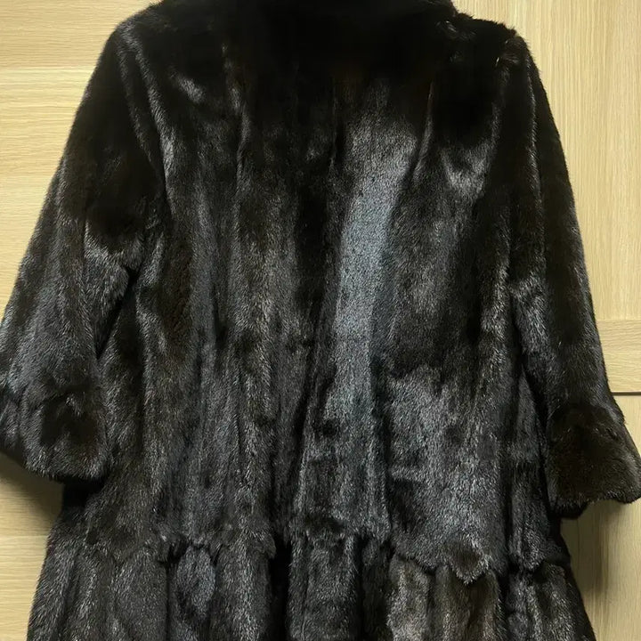 [BUNJANG] Malubel Sydney Mink Coat Black 55 / Malubel Sydney 밍크 코트 블랙 55