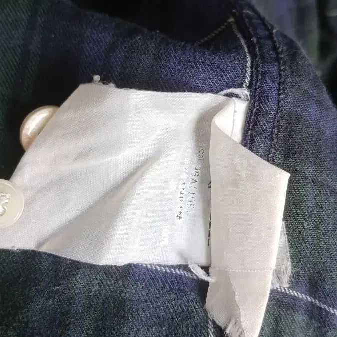 [BUNJANG] Beanpole Check Shirt 105 / 빈폴 체크 셔츠 105 사이즈  탭헤짐으로저렴 사용감
