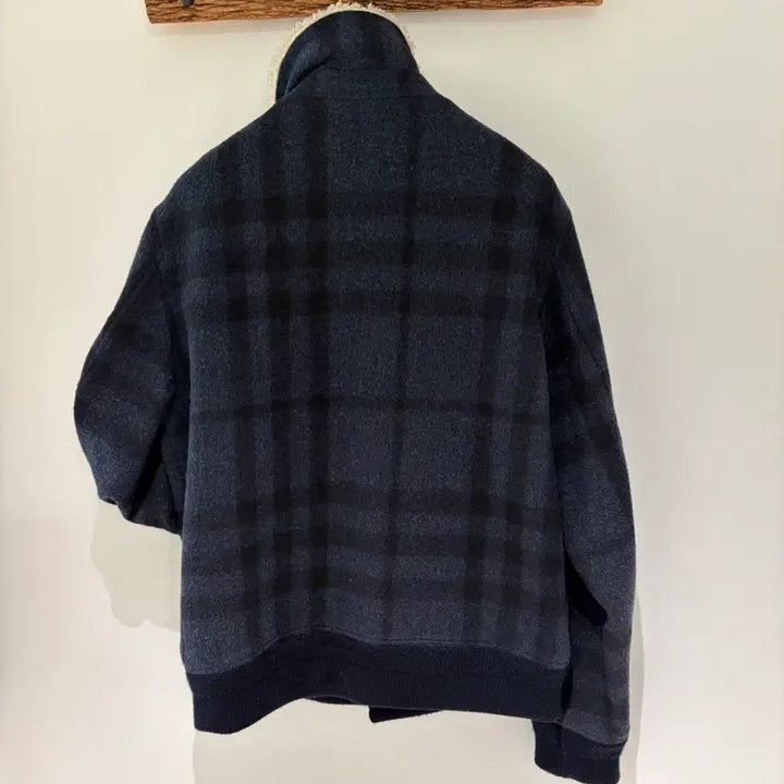 [BUNJANG] Burberry Nova Check Real Shearling Bomber Jacket / 버버리 리얼 양털 노바체크 봄버