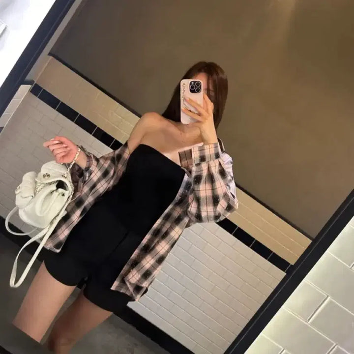 [BUNJANG] Cubic Long Shirt / 큐빅 롱 셔츠