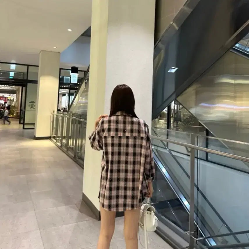 [BUNJANG] Cubic Long Shirt / 큐빅 롱 셔츠