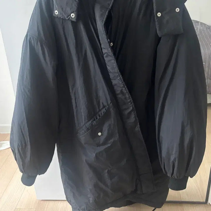[BUNJANG] Wego Parka Padding Jacket Black S / 위고 야상 패딩 블랙 S