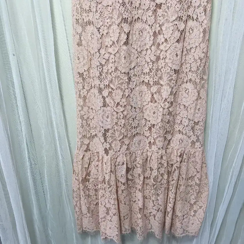 [BUNJANG] ZARA Pink Lace Short Sleeve Dress / 자라ZARA 핑크 레이스 반팔 원피스