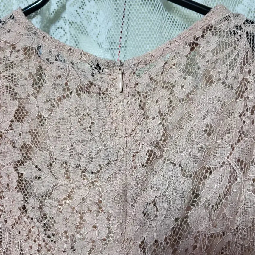 [BUNJANG] ZARA Pink Lace Short Sleeve Dress / 자라ZARA 핑크 레이스 반팔 원피스