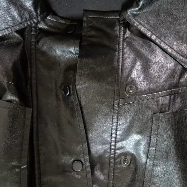 [BUNJANG] Lucky Chouette Leather Jumpsuit / 럭키슈에뜨 레더 점퍼수트