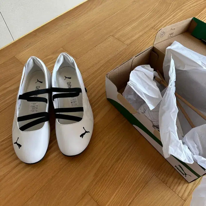 [BUNJANG] Puma Speedcat Balé Leather Sneakers White (240) / 퓨마 스피드캣 발레 레더 (화이트 240)