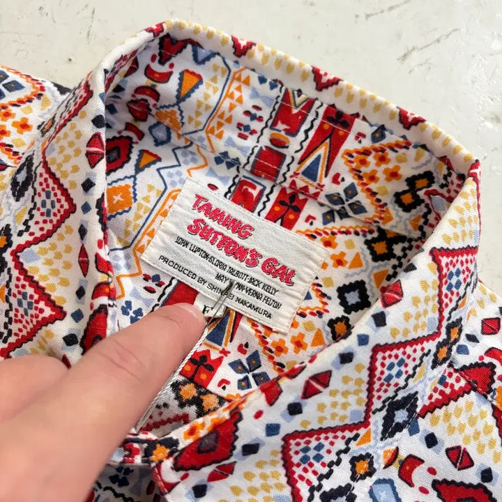 [BUNJANG] Taming Suttons Gal Vintage Short Sleeve Shirt L / Taming Suttons Gal 빈티지 반팔셔츠 L