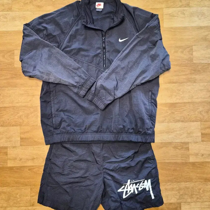 [BUNJANG] Nike Stussy Noir Collaboration Setup M / 나이키 스투시 콜라보 누아르 셋업 M