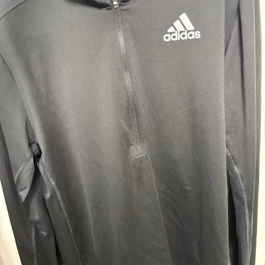 [BUNJANG] Adidas Half-Zip Long Sleeve Shirt / 아디다스 반집업