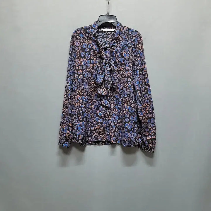 [BUNJANG] Leopard Pattern Ribbon Blouse / 레오파드 패턴 리본 블라우스