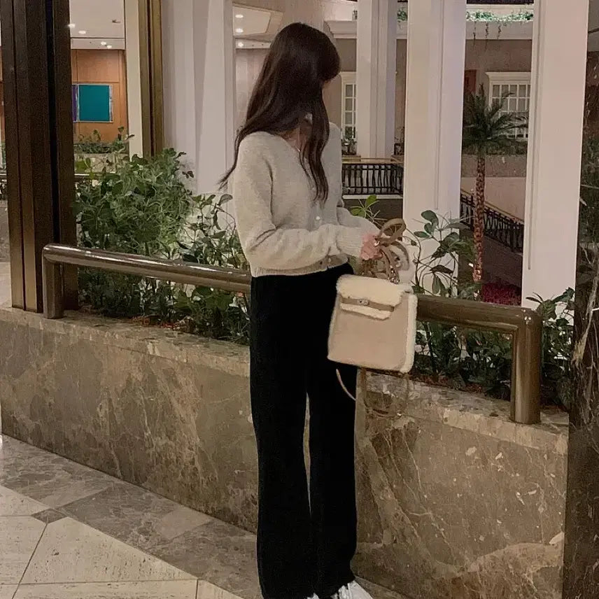 [BUNJANG] Miel Mavic Corduroy Ribbon Pants / 도매택 미엘 miel 마빌 코듀로이 리본 팬츠