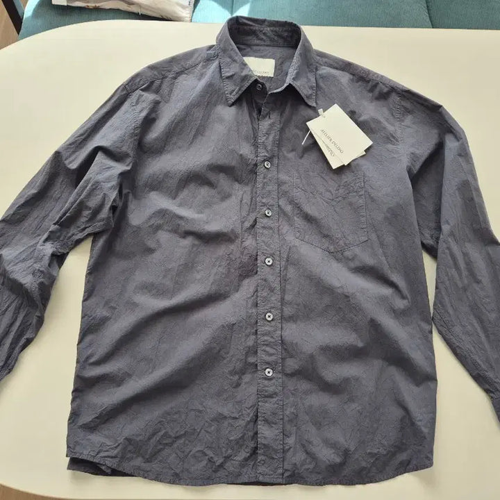 [BUNJANG] Deldio Comfort Shirt Graphite / 아틀리에 델디오 캐치 워셔 컴포트 셔츠