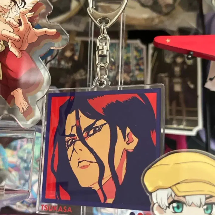 [BUNJANG] Dr. Stone Tsukasa Himenojima Acrylic Keychain / 닥터스톤 paleful 아크릴 키홀더 츠카사