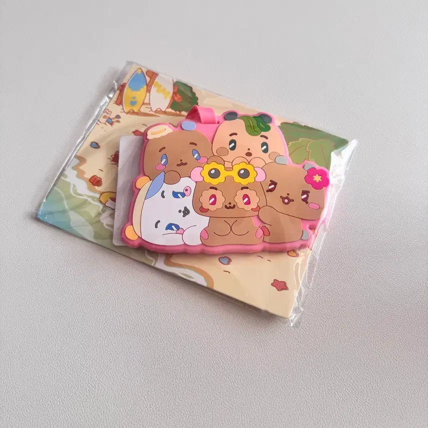 [BUNJANG] PLAVE KAKURENBO Signed CD + Sticker Pack / 플레이브 카쿠렌보 싸인 CD 앨범+뿌 스티커팩, 므메미무 키링, 러기지택