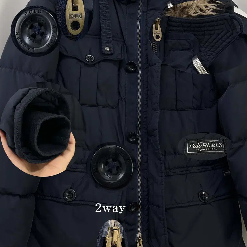 [BUNJANG] Polo Ralph Lauren Deep Navy Himalaya Expedition Mountain Down Parka / 폴로 랄프로렌 딥네이비 히말라야 익스페디션 마운틴 다운 파카