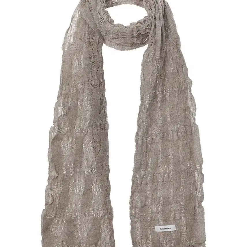 [BUNJANG] 3 Times Moss Wrinkle Muffler / 쓰리타임즈 머플러 Moss wrinkle muffler