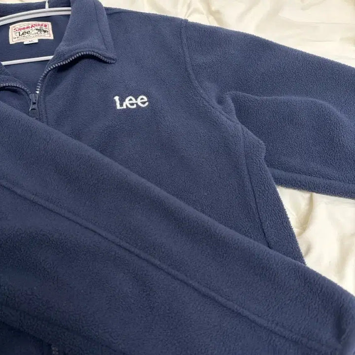 [BUNJANG] Lee Fleece Zip-up Navy Jacket / 리 플리스 집업 네이비